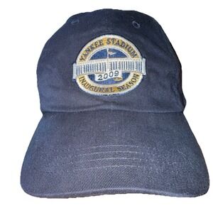 Yankee Stadium 2009 Inaugural Season MLB Strapback Baseball Hat Fan Club Cap